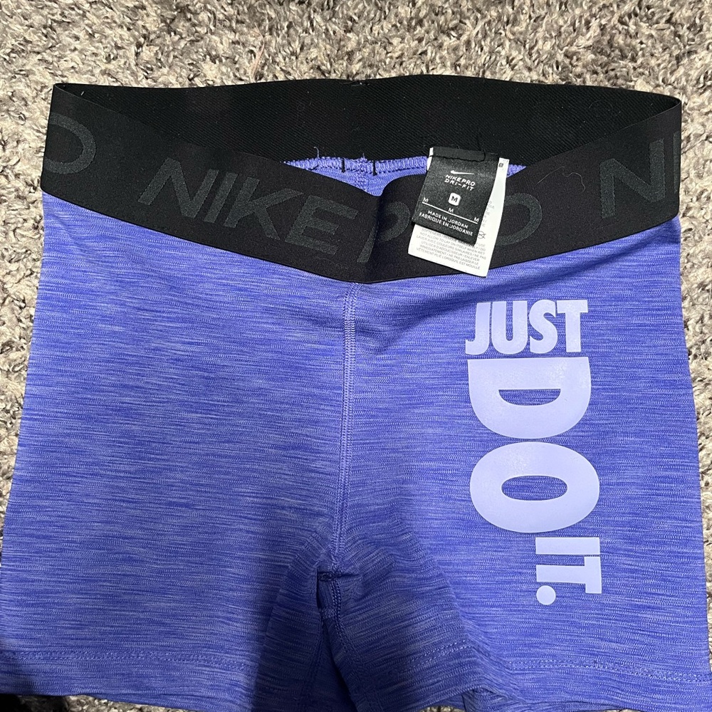 Nike Pro Purple Athletic Shorts